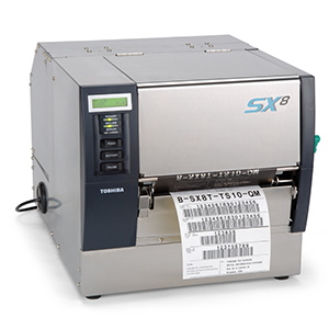 Thermische etiketprinter Toshiba B-SX8T met mediahouder